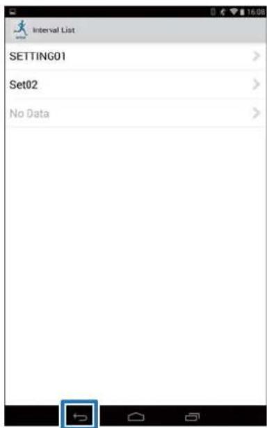 Interval List SETTING01 Set02 No Data