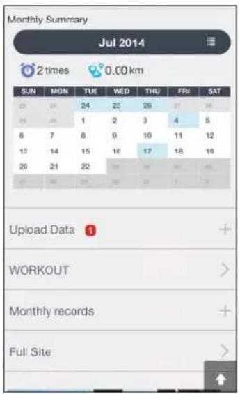 Monthly Summary Jul 2014 2 times 0.00 km SUN MON TUE WED THU FRI SAT 29 32 24 25 26 27 30 30 33 1 2 3 4 5 6 7 8 9 10 11 12 13 14 15 16 17 18 19 20 21 22 23 24 25 26 Upload Data + WORKOUT > Monthly records > Full Site >