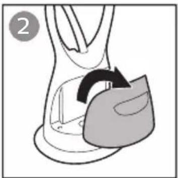 Illustration of a hand holding a bag with an arrow indicating motion (no text or symbols)