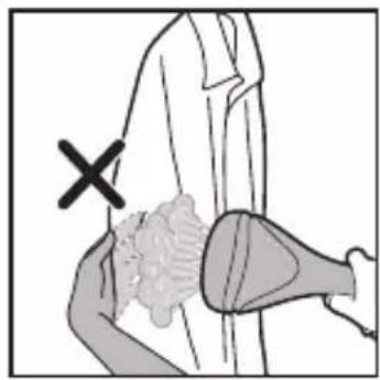 Medical illustration showing a cross symbol pointing to a human body with a liver silhouette (no text or labels)