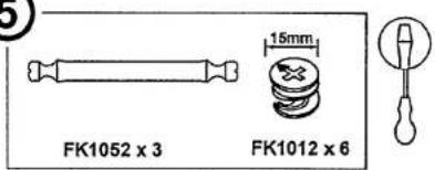 FK1052 x 3 15mm FK1012 x 6
