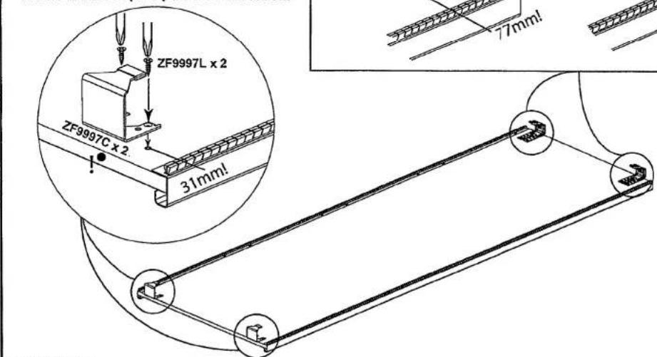 ZF9997L x 2 ZF9997C x 2 31mm! 77mm! V02001-40066