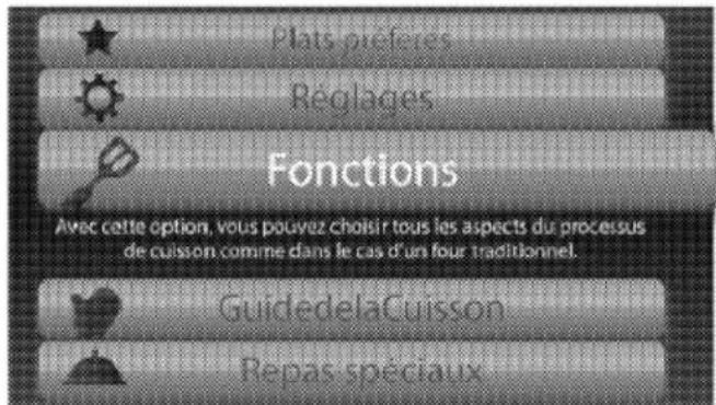 BEKO OIM 25900 X - Menu Fonctions - 1