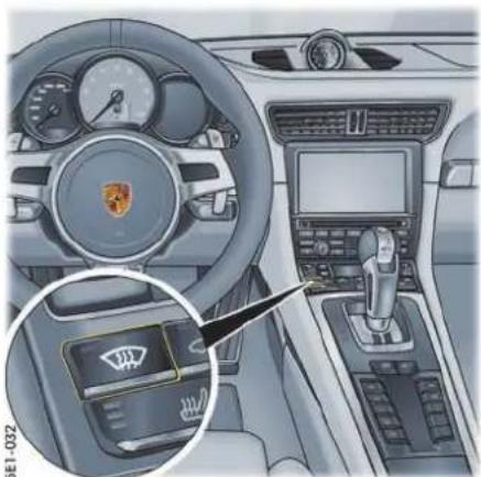 PORSCHE 911 GT3 (2014) - 关闭 “A/C MAX” (空调最高档)模式 - 1