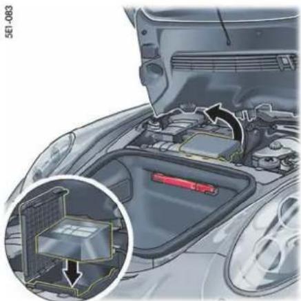 PORSCHE 911 GT3 (2014) - 取出轮胎充气机 - 2
