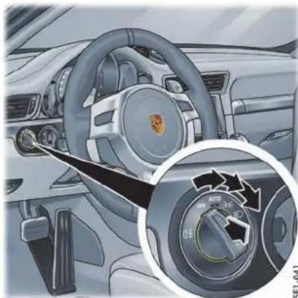 PORSCHE 911 GT3 (2014) - 车灯、转向指示灯和挡风玻璃雨刷器 - 1