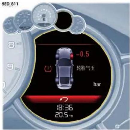 SED_811 -0.5 轮胎气压 bar 18:36 20.5°