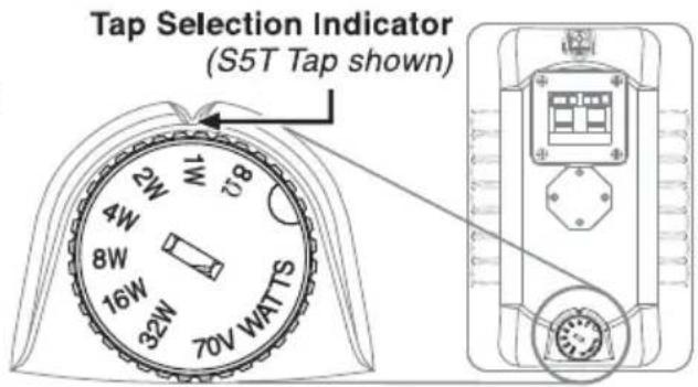 Tap Selection Indicator (S5T Tap shown)