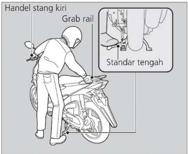 Handel stang kiri Grab rail Standar tengah