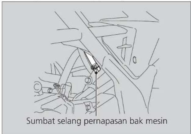 Sumbat selang pernapasan bak mesin