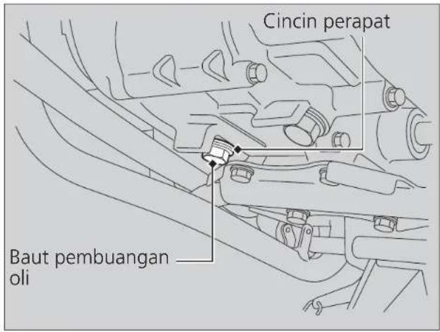 Honda Supra X 125 FI (2014) - Mengganti Oli Mesin - 1