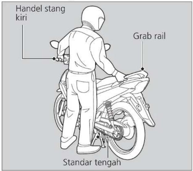 Handel stang kiri Grab rail Standar tengah