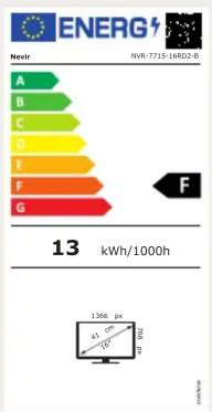ENERG NVR-7715-16RD2-B A B C D E F G 13 kWh/1000h 41 cm 100% 200% F