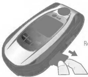 LG G262 - Removing the memory card - 1