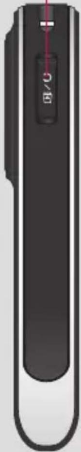 Close-up of a black electronic device with a red indicator light and 'B/C' label (no readable text or symbols beyond the indicator)