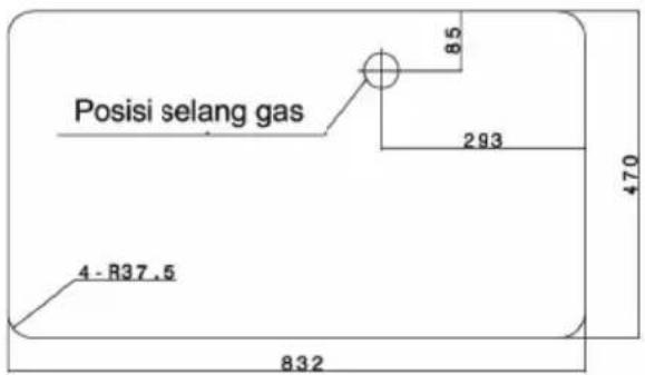 Posisi selang gas 85 293 470 4 - R37.5 832