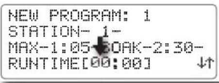 NEW PROGRAM: 1 STATION- 1- MAX-1:05-30AK-2:30- RUNTIME[00:00] ↓↑