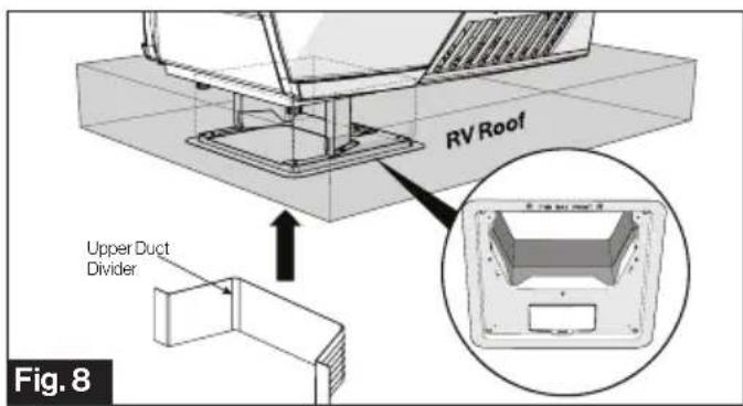 RV Roof Upper Duct Divider Fig. 8