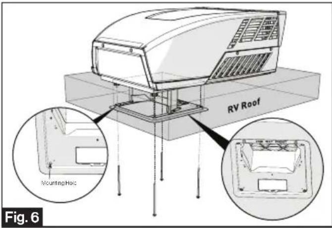 RV Roof Mounting Hole Fig. 6