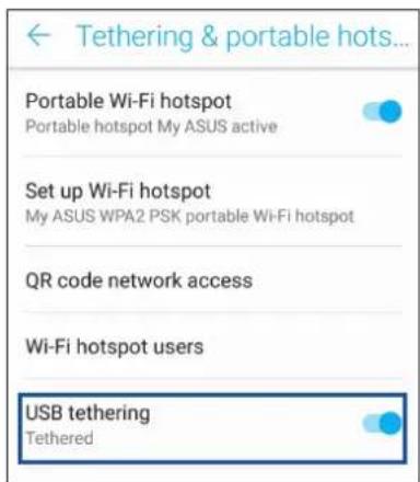 ASUS ZenFone 4 Selfie Lite ZB520KL - Tethering USB - 1