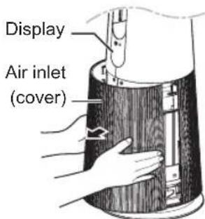 Display Air inlet (cover)