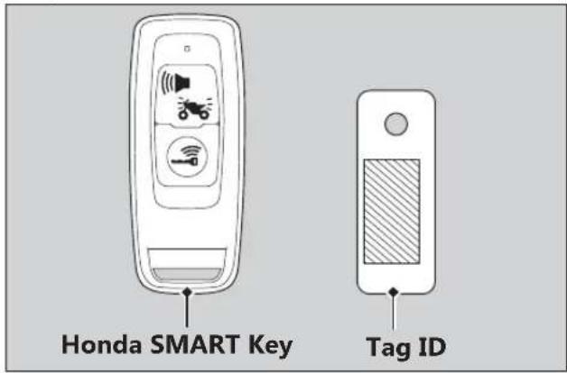 Honda SMART Key Tag ID