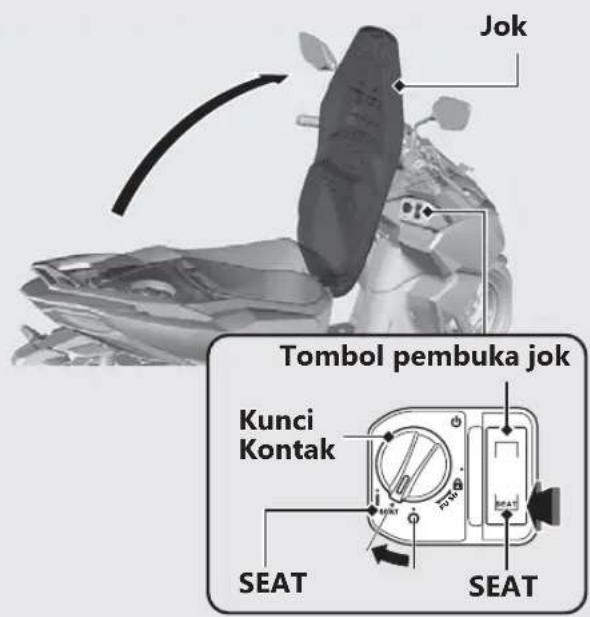 Jok Tombol pembuka jok Kunci Kontak SEAT SEAT