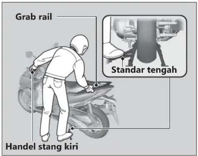 Grab rail Standar tengah Handel stang kiri
