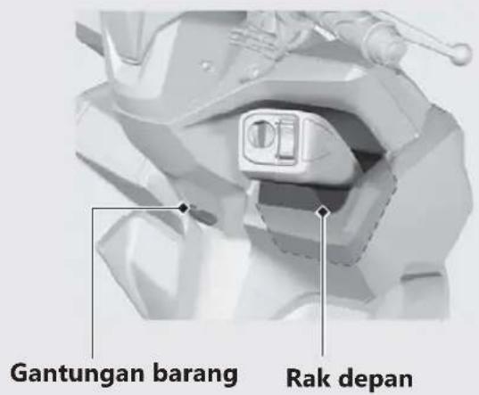 Gantungan barang Rak depan