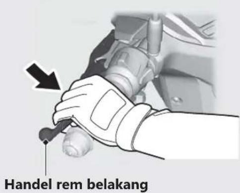 Handel rem belakang