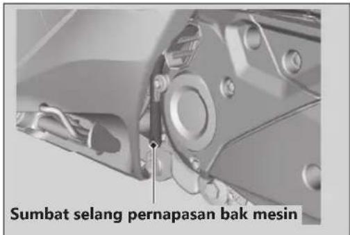 Sumbat selang pernapasan bak mesin