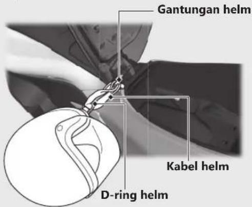 Gantungan helm Kabel helm D-ring helm