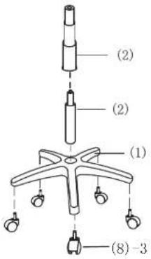 Techly ICA-CT CD102RE - Assembling instruction ICA-CT CD102BLU / ICA-CT CD102GY / ICA-CT CD102RE - 1