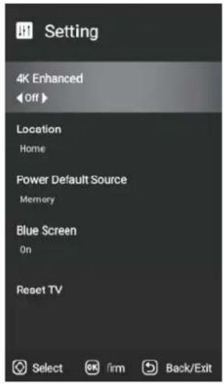 NEVIR NVR-8077-434K2S-SMA-N - Setting Menu - 1