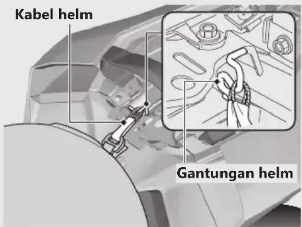 Kabel helm Gantungan helm