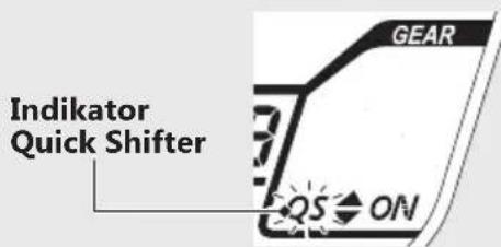 Indicator Quick Shifter GEAR QS ON