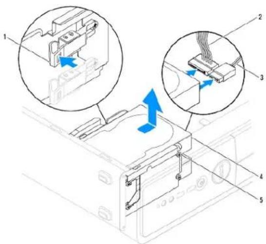 DELL Inspiron 546s - Melepaskan Hard Drive - 1