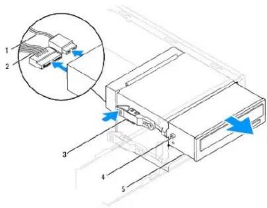 DELL Inspiron 546s - Melepaskan Drive Optis - 2