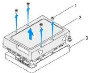 DELL Inspiron One 2205 - Melepas Hard Drive - 2