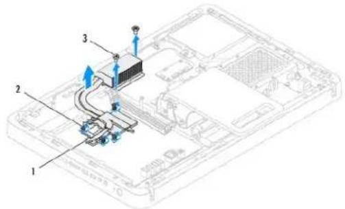 DELL Inspiron One 2205 - Melepas Pendingin Prosesor - 1