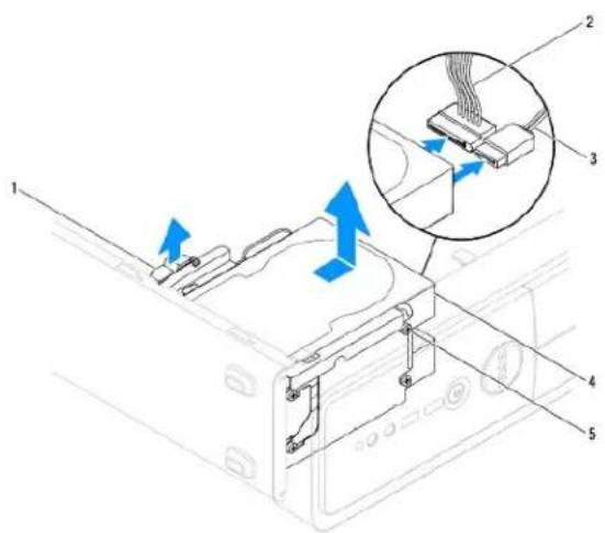 DELL Inspiron 580s - Melepaskan Hard Drive - 1