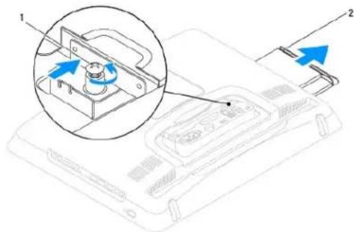 DELL Inspiron One 19 Touch - Melepaskan Drive Optis - 1