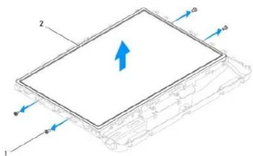DELL Inspiron One 19 Touch - Melepaskan Panel Display - 1
