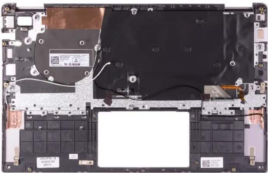 DELL Vostro 5390 - Memasang unit sandaran tangan dan keyboard - 1