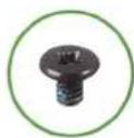 DELL Vostro 5390 - Memasang port adaptor daya - 3