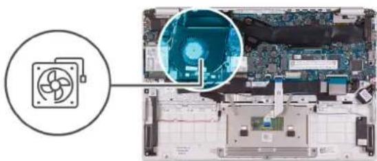 DELL Vostro 5390 - Memasang kipas - 2