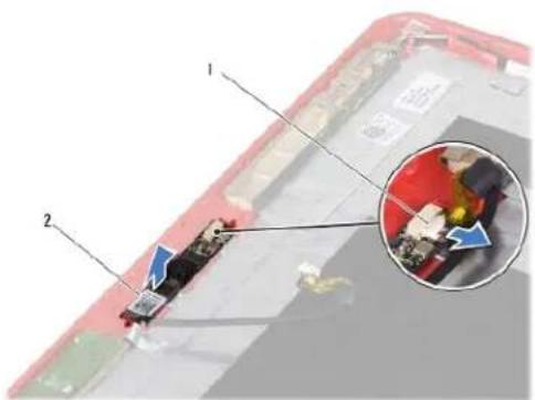 DELL Inspiron 11z 1110 - Melepaskan Papan Kamera - 1