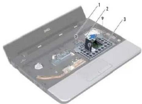 DELL Inspiron 11z 1110 - Melepaskan Hard Drive - 1