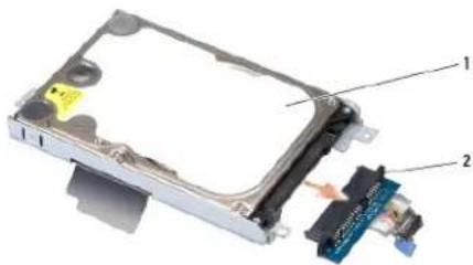 DELL Studio 1737 - Melepaskan Hard Drive - 2
