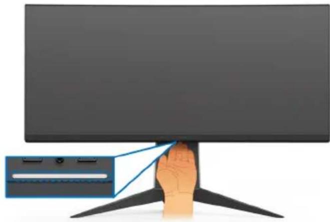 ALIENWARE AW3418HW - Tampilan Belakang - 2